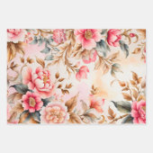 カラフルヴィンテージ布アートラッピング紙シート ラッピングペーパーシート (正面3)