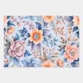 カラフルヴィンテージ布アートラッピング紙シート ラッピングペーパーシート (正面2)