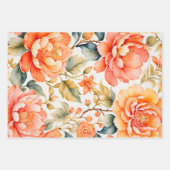 カラフルヴィンテージ布アートラッピング紙シート ラッピングペーパーシート (正面)