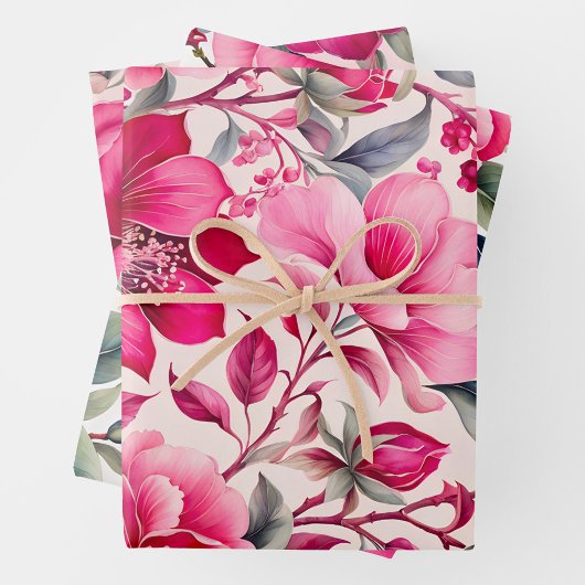 カラフルヴィンテージ布アートラッピング紙シート ラッピングペーパーシート