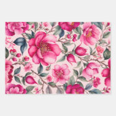 カラフルヴィンテージ布アートラッピング紙シート ラッピングペーパーシート (正面3)