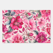 カラフルヴィンテージ布アートラッピング紙シート ラッピングペーパーシート (正面)