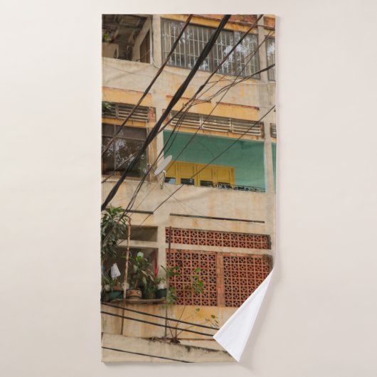 カラフルヴィンテージ建物 – ベトナム語、古代，  バスタオル (バスタオル)