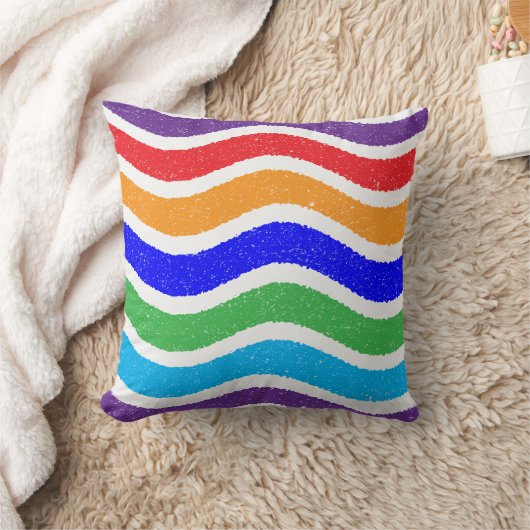 カラフルヴィンテージ引き裂き紙効カスタム果 クッション (ブランケット)