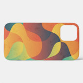 カラフルヴィンテージ波抽象芸術パターン Case-Mate iPhoneケース (裏面 (横))