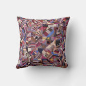 カラフルヴィンテージ熱狂するキルト クッション (裏面)