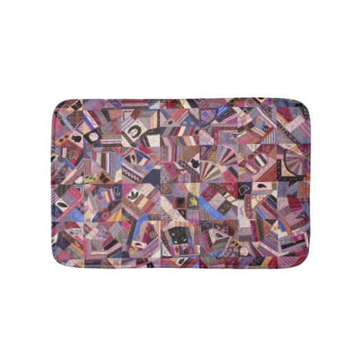 カラフルヴィンテージ熱狂するキルト バスマット (正面)