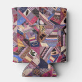 カラフルヴィンテージ熱狂するキルト 缶クーラー (裏面)