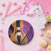 カラフルヴィンテージ紙プレート – ヴィオラ ペーパープレート (パーティー)