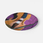 カラフルヴィンテージ紙プレート – ヴィオラ ペーパープレート (アングル)