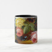 カラフルヴィンテージ花アー絵画ツ マグカップ (中央)