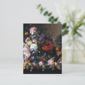 カラフルヴィンテージ花瓶アー絵画トクラシック ポストカード (スタンド正面)