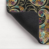 カラフルヴィンテージ華美ペイズリーデザイン マウスパッド (コーナー)