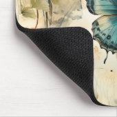 カラフルヴィンテージ蝶と花(11) マウスパッド (コーナー)