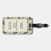 カラフルヴィンテージ蝶と花(12) ラゲッジタグ (裏面横)