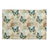 カラフルヴィンテージ蝶と花(12) 枕カバー (裏面-左)