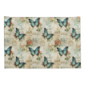 カラフルヴィンテージ蝶と花(12) 枕カバー (裏面-右)