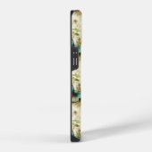 カラフルヴィンテージ蝶と花(1) iPhoneケース (右側面)