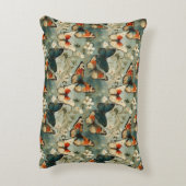 カラフルヴィンテージ蝶と花(5) アクセントクッション (裏面(縦))