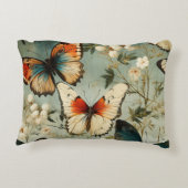 カラフルヴィンテージ蝶と花(5) アクセントクッション (裏面)