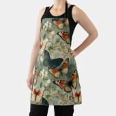 カラフルヴィンテージ蝶と花(5) エプロン (インサイチュ)