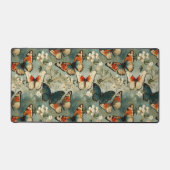 カラフルヴィンテージ蝶と花(5) デスクマット (正面)