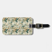 カラフルヴィンテージ蝶と花(6) ラゲッジタグ (正面横)