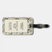 カラフルヴィンテージ蝶と花(6) ラゲッジタグ (裏面横)