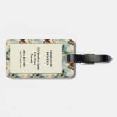 カラフルヴィンテージ蝶と花(7) ラゲッジタグ (裏面横)