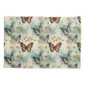 カラフルヴィンテージ蝶と花(7) 枕カバー (裏面-左)