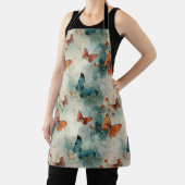 カラフルヴィンテージ蝶と花(9) エプロン (インサイチュ)