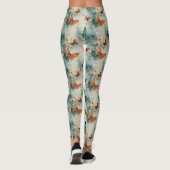 カラフルヴィンテージ蝶と花(9) レギンス (裏面)