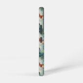 カラフルヴィンテージ蝶と花(9) SAMSUNG GALAXYケース (右側面)