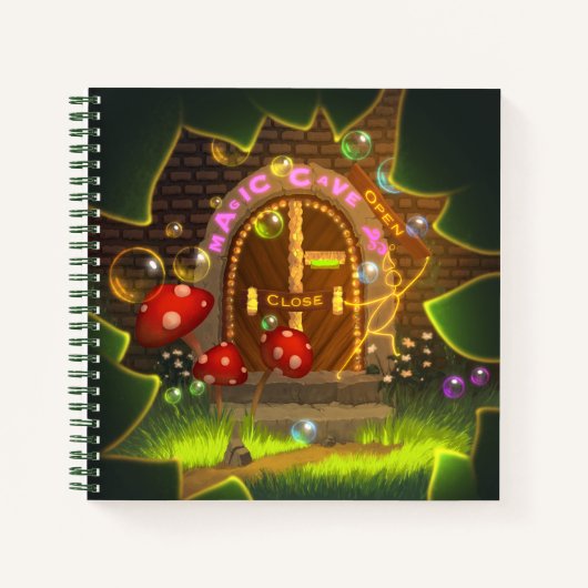 カラフルヴィンテージ詳細グラフィックノートブック ノートブック (正面)