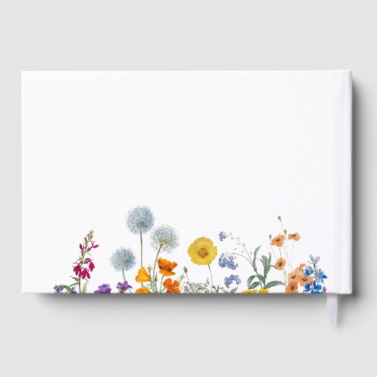 カラフルヴィンテージ野結婚花 ゲストブック (裏面)