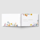 カラフルヴィンテージ野結婚花 ゲストブック (全面)