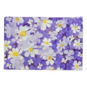 カラフルヴィンテージ：シームレスフラワーパターン 枕カバー (裏面)