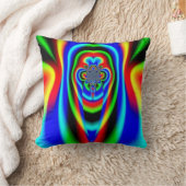 カラフル万華鏡のように千変万化するパターンフラサイケデリッククタル クッション (ブランケット)