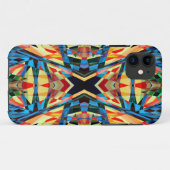 カラフル万華鏡のように千変万化するパターン回路背景 Case-Mate iPhoneケース (裏面(横))