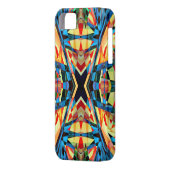 カラフル万華鏡のように千変万化するパターン回路背景 Case-Mate iPhoneケース (裏面左)