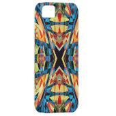 カラフル万華鏡のように千変万化するパターン回路背景 Case-Mate iPhoneケース (裏面/右)