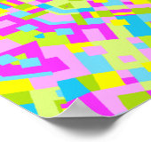 カラフル万華鏡のように千変万化するパターン010 ポスター (角)