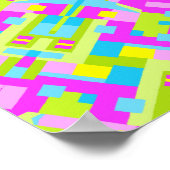 カラフル万華鏡のように千変万化するパターン01 ポスター (角)