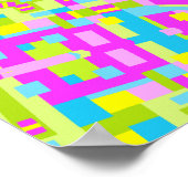 カラフル万華鏡のように千変万化するパターン04 ポスター (角)