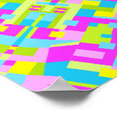 カラフル万華鏡のように千変万化するパターン05 ポスター (角)