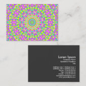 カラフル万華鏡のように千変万化するパターン05 名刺 (正面/裏面)