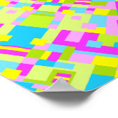 カラフル万華鏡のように千変万化するパターン06 ポスター (角)