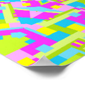 カラフル万華鏡のように千変万化するパターン07 ポスター (角)