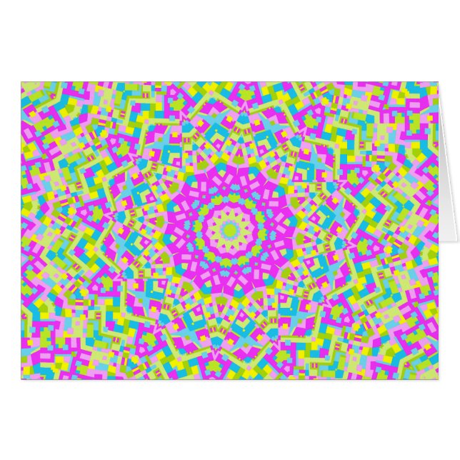 カラフル万華鏡のように千変万化するパターン08 (正面横)