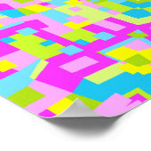 カラフル万華鏡のように千変万化するパターン08 ポスター (角)